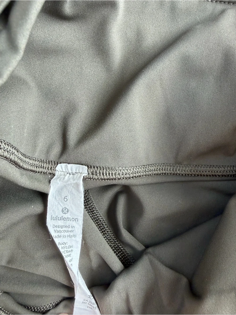 lululemon athletica Dark Olive Green High-Rise Leggings with Side Pockets